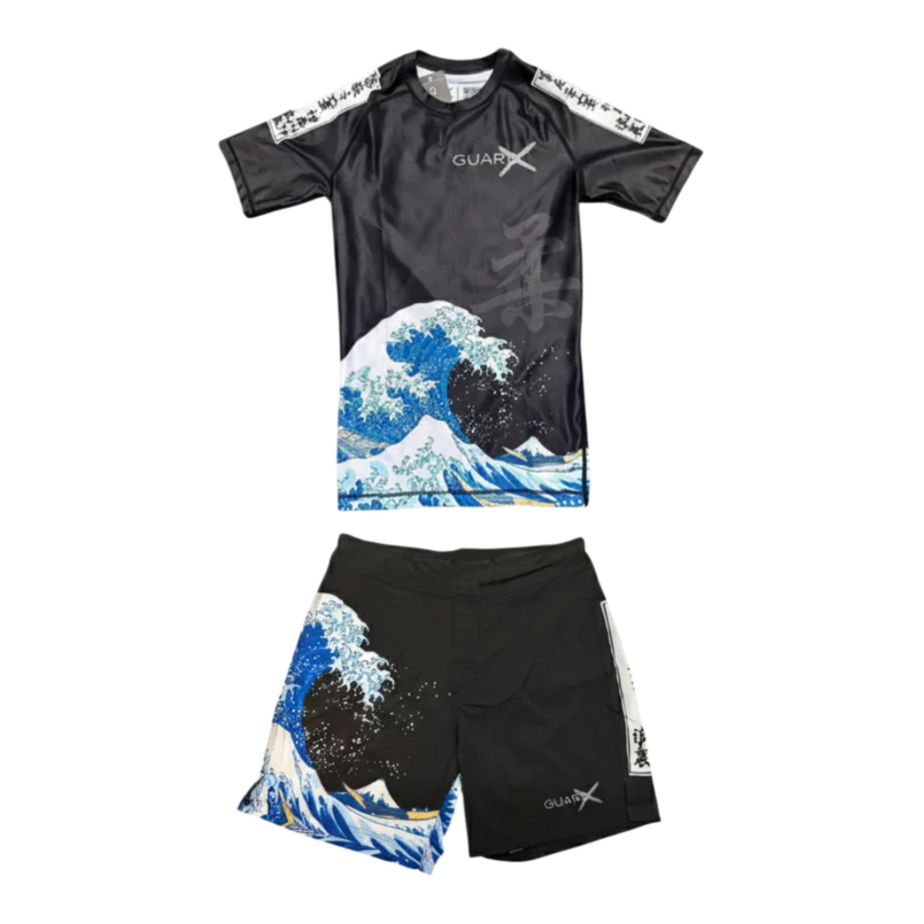 Summer Clothing Guys - Japan Ukiyo-e Ocean Wave Brazilian Jiu