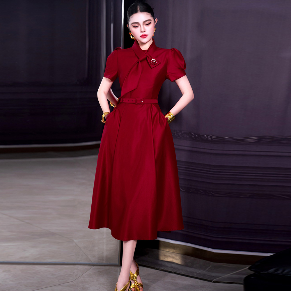 Summer Evenings Clothing - ZJYT Red Women's Dress Trend 2026