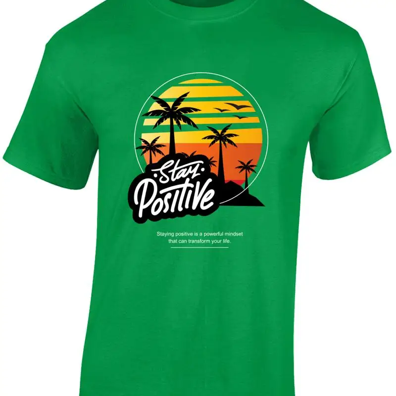 Summer Clothing Holiday - Stay Positive Summer Beach Casual Clothing