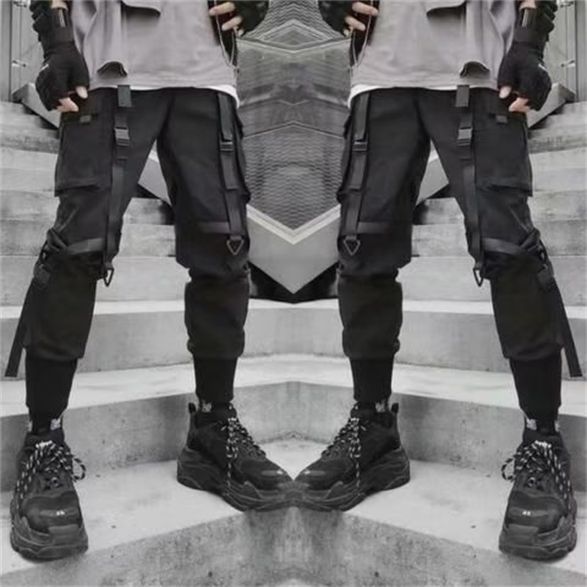 Summer Clothing Holiday - Harajuku Fashion Techwear Men's Cargo Pants