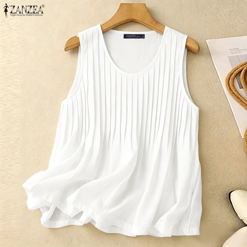 Summer Clothing Holiday - ZANZEA Woman Summer Pintuck Tank Top