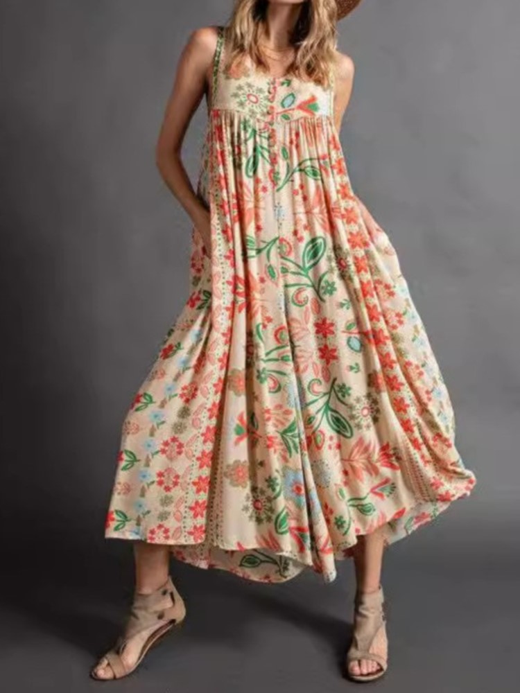 Summer Clothing Holiday - Fashion Print Jumpsuit For Women Casual