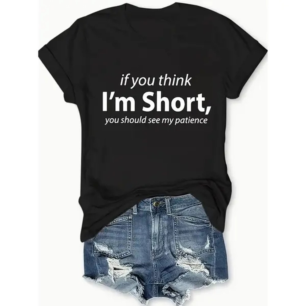 Summer Clothing Words - [100% Cotton] Funny Words Print Crew