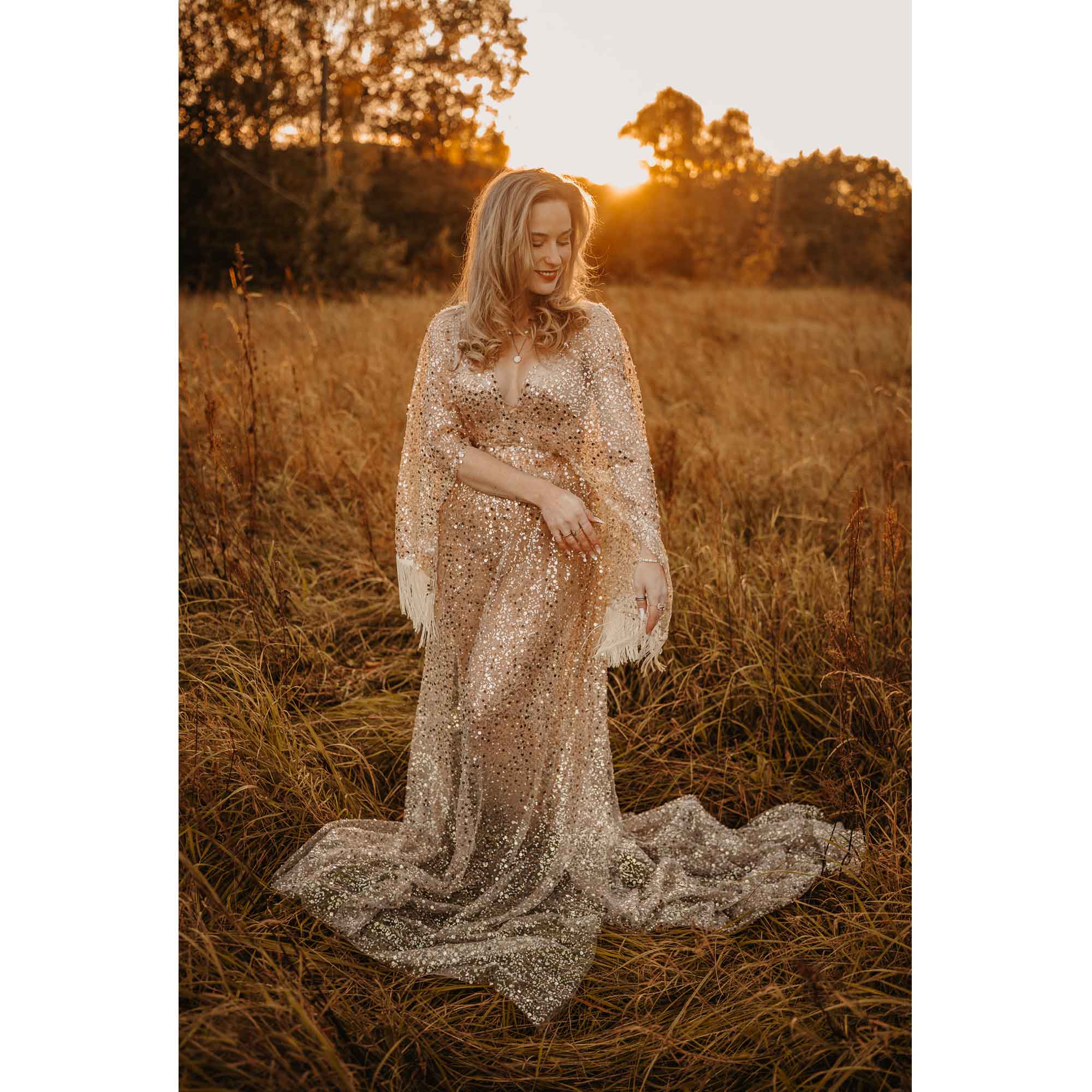 Summer Evenings Clothing - Don&Judy Tulle Embroidery Dress For Pregnant