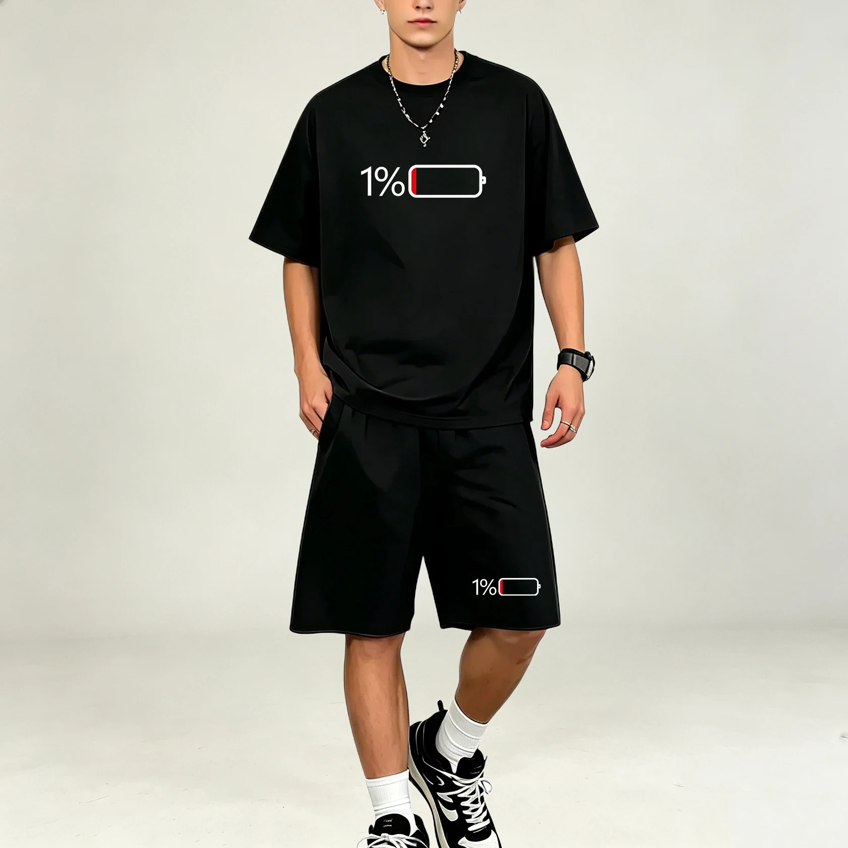 Hot Selling Men T‑Shirts Sets  - Summer Clothing Guys 评论和价格