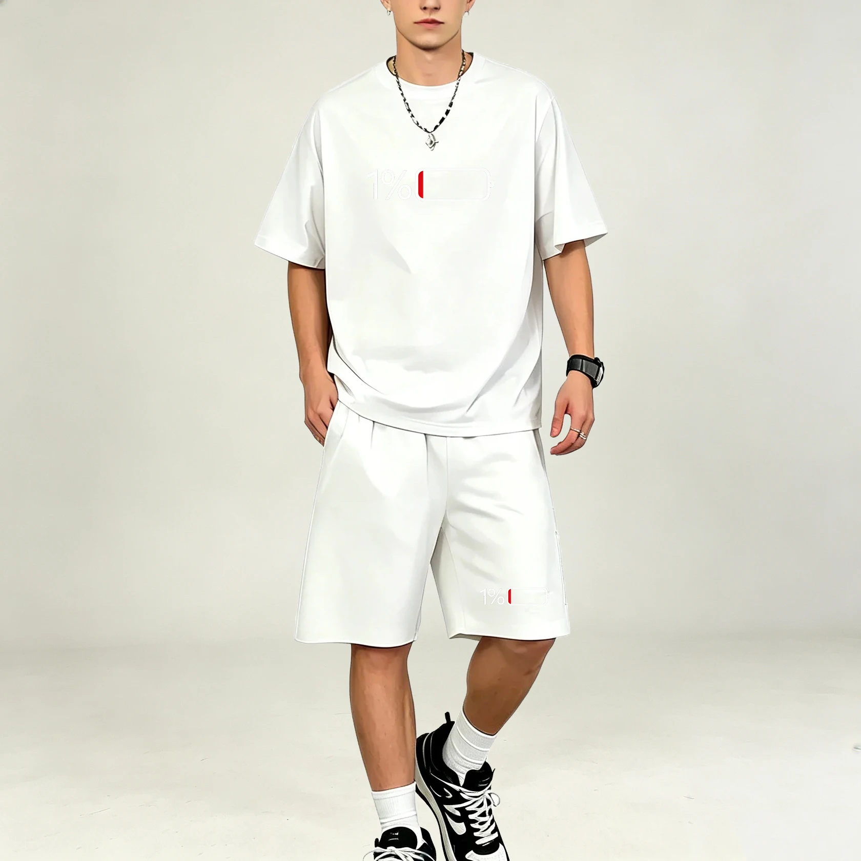 Hot Selling Men T‑Shirts Sets  - Summer Clothing Guys 评论和价格