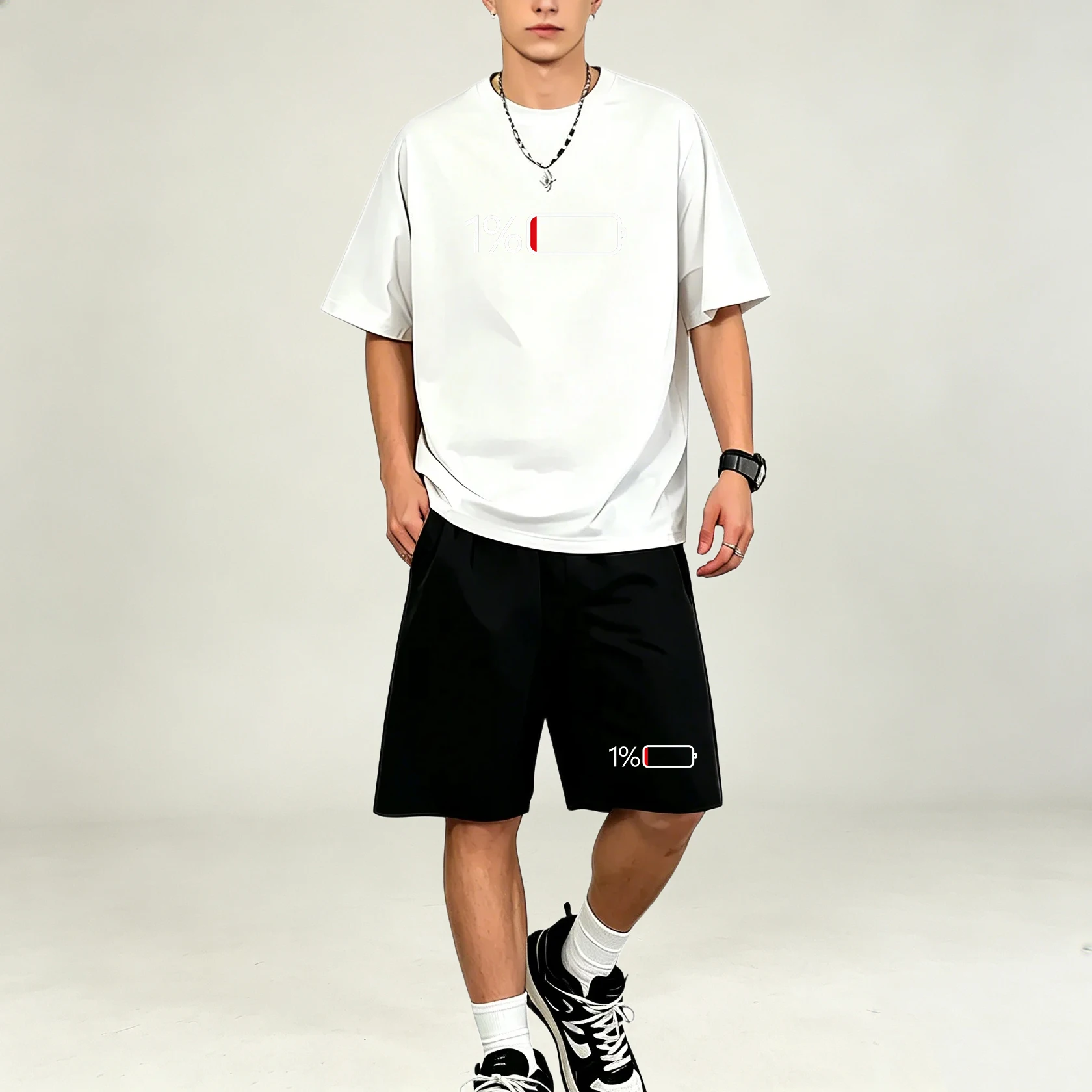 Hot Selling Men T‑Shirts Sets  - Summer Clothing Guys 评论和价格