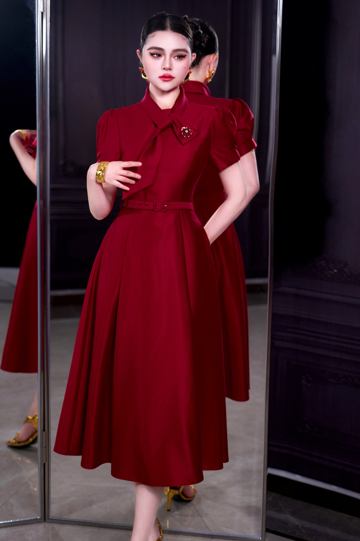 ZJYT Red Women's Dress Trend 2 - Summer Evenings Clothing 评论和价格