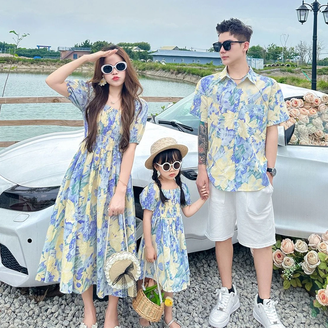 Holiday Look Family Matching C - Summer Clothing Looks 评论和价格