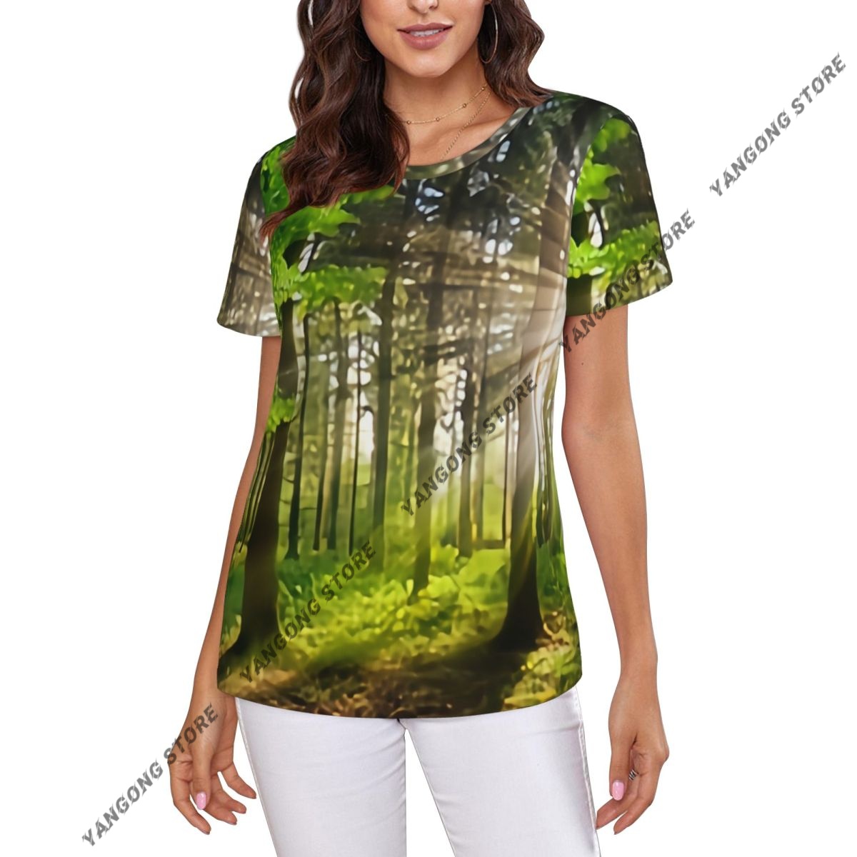 Womens Short Sleeve Panoramic  - Summer Rays Clothing 评论和价格