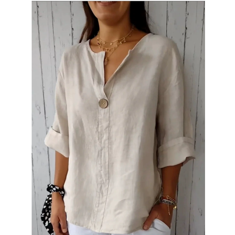 Plus Size Women's V-Neck Cotto - Summer Clothing Plus Size Women 评论和价格