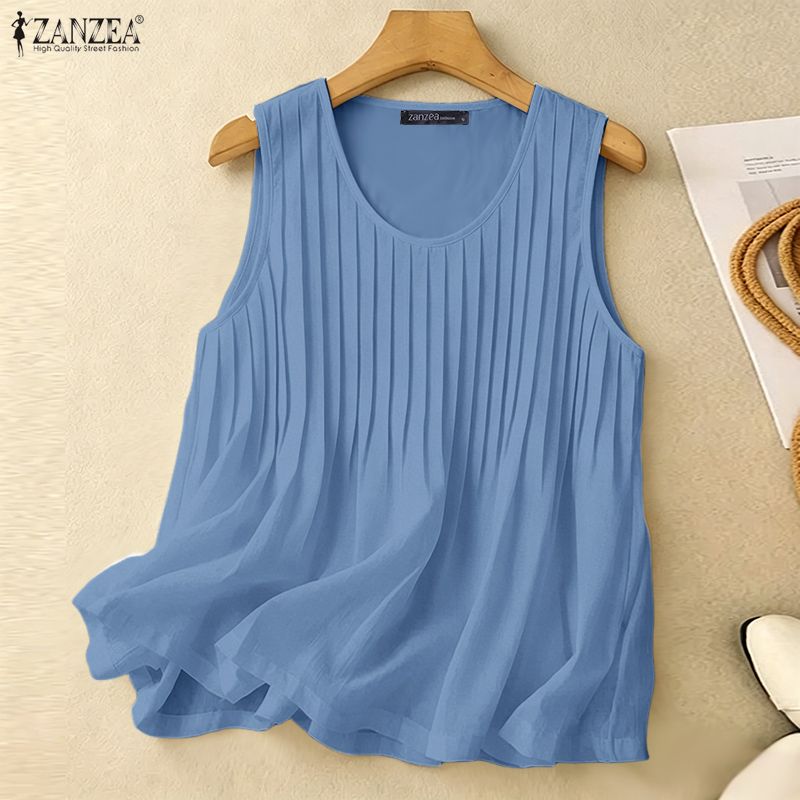 ZANZEA Woman Summer Pintuck Ta - Summer Clothing Holiday 评论和价格