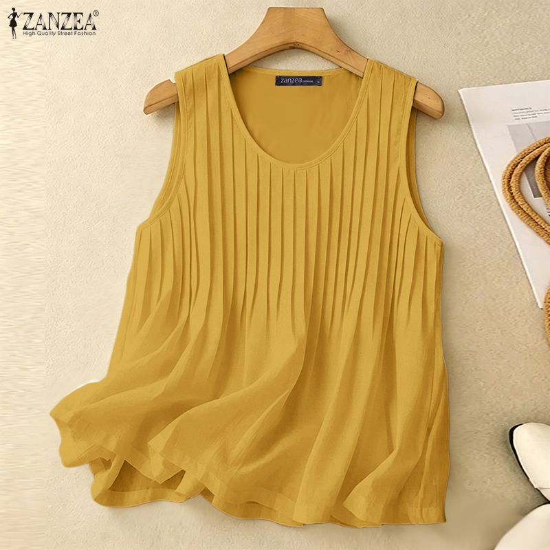ZANZEA Woman Summer Pintuck Ta - Summer Clothing Holiday 评论和价格