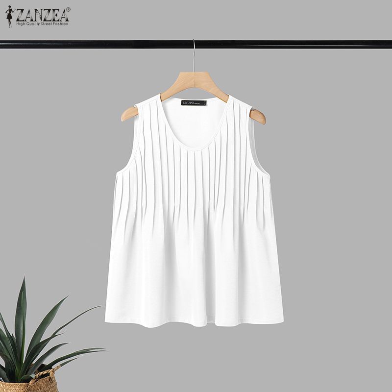 ZANZEA Woman Summer Pintuck Ta - Summer Clothing Holiday 评论和价格