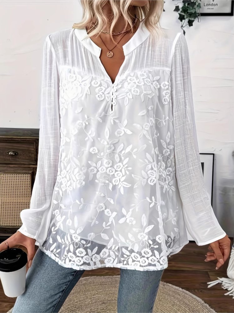 Fashion White Lace Shirt Top F - Summer Clothing Holiday 评论和价格