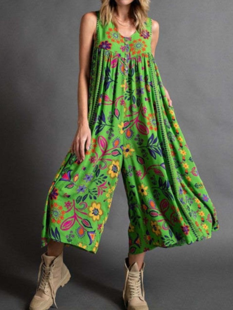 Fashion Print Jumpsuit For Wom - Summer Clothing Holiday 评论和价格
