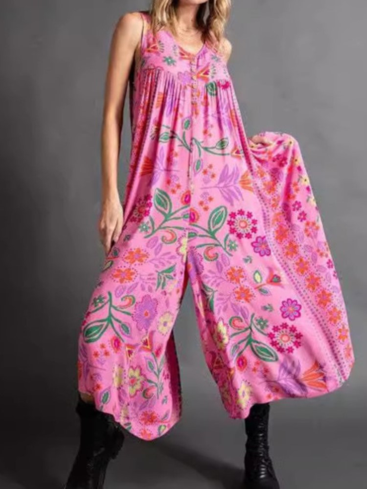 Fashion Print Jumpsuit For Wom - Summer Clothing Holiday 评论和价格