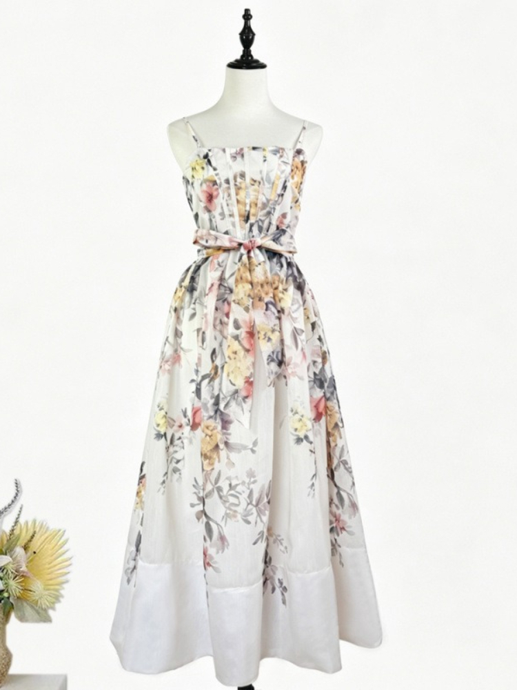 Summer Retro Printed Back Elas - Summer Clothing Holiday 评论和价格