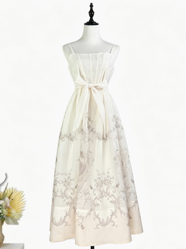 Summer Retro Printed Back Elas - Summer Clothing Holiday 评论和价格