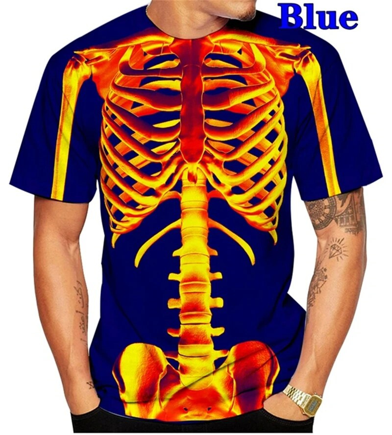 Horror Skull Skeleton Graphic  - Summer Rays Clothing 评论和价格