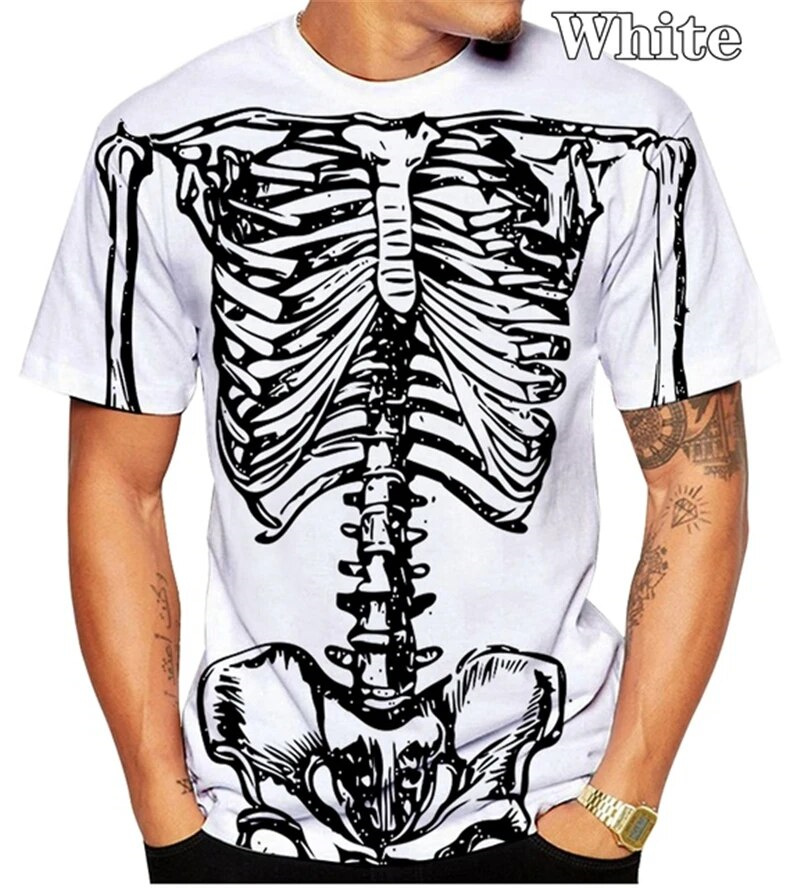 Horror Skull Skeleton Graphic  - Summer Rays Clothing 评论和价格