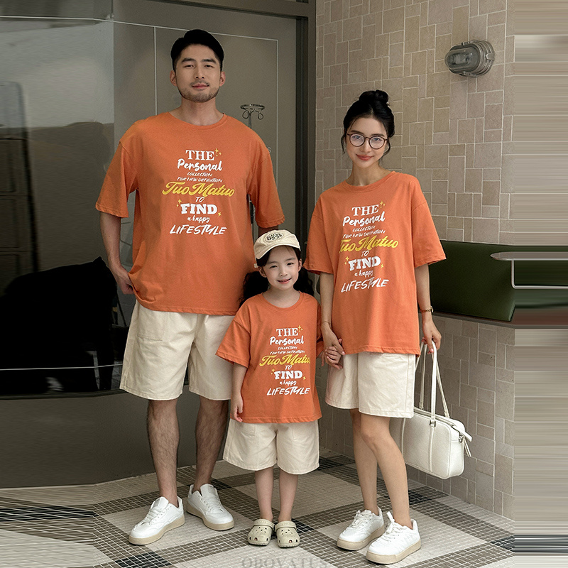 Summer Dad Mother Kids Clothes - Summer Clothing Looks 评论和价格