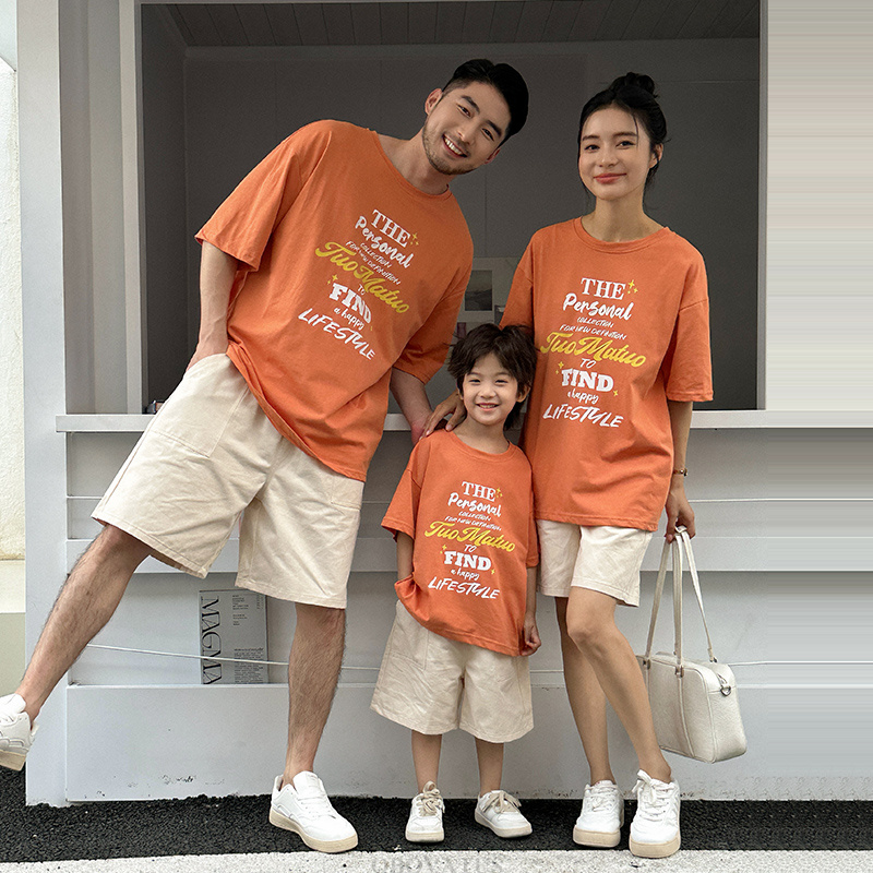 Summer Dad Mother Kids Clothes - Summer Clothing Looks 评论和价格