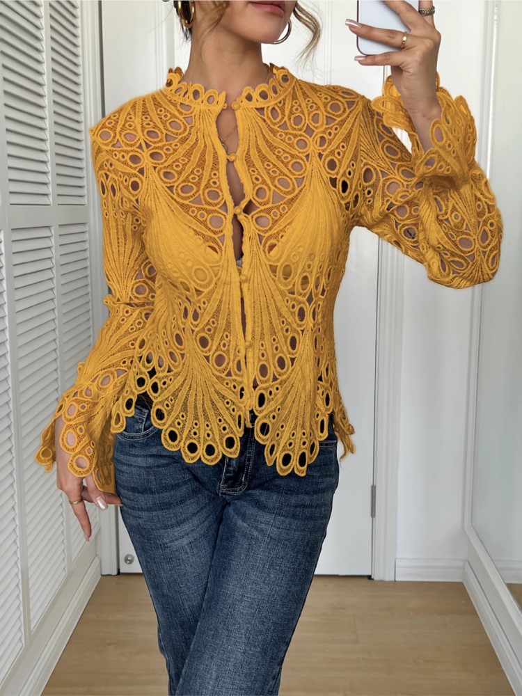White Lace Shirt For Women Fas - Summer Clothing Holiday 评论和价格